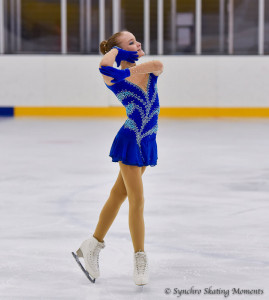 Ekker Léna a tripla flippel is megpróbálkozott Forrás: Synchro Skating Moments/MOKSZ 