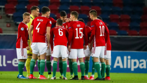 Az U21-es magyar válogatott védekezése a második játékrészben nem bírta el a német nyomást Forrás: MLSZ