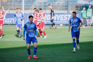 Szánthó Regő (20, balra) ünnepel a gólja után. Forrás: ZTE FC Zalaegerszeg