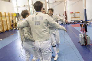 Az UTE junior kardcsapatának öröme Forrás: hunfencing.hu