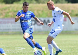 A 20 éves Beke Péter (kékben) júniusban érkezett a zalaiakhoz  Forrás: ZTE 