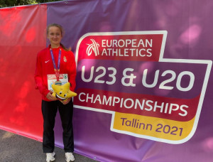 Varga Gréta az egyetlen magyart érmet szerezte az U20-as Eb-n Forrás: atletika.hu