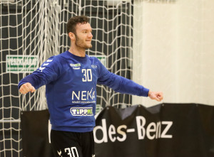 Palasics Kristóf sok nagy védést mutatna be ebben a szezonban Fotó: Csonka Tamás/NEKA
