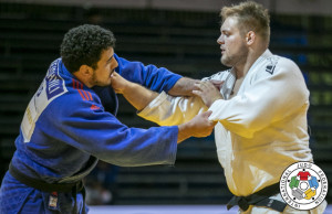 Sipőcz Richárd (fehérben) címvédőként érkezik az U23-as Eb-re Forrás: IJF/judoinfo.hu