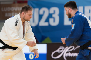 Sipőcz Richárd ezüstérmet szerzett nehézsúlyban a budapesti U23-as Eb-n Fotó: Horváth György / MJSZ