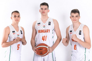 Csendes Péter (balról), Csuti Kornél és Meszlényi Róbert egyaránt az U18-as válogatott húzóemberei lehetnek Forrás: FIBA.Basketball