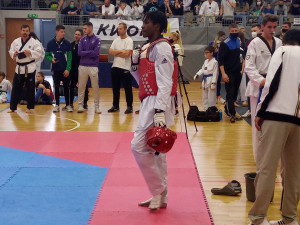 Az olimpiai ötödik Salim Omar immár magyar felnőttbajnok is Forrás: wtftaekwondo.hu