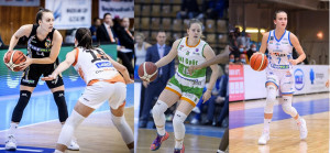 Balról: Boros Júlia, Dombai Réka és Miklós Melinda Forrás: hunbasket.hu, Jantner Zsolt / Atomerőmű KSC Szekszárd