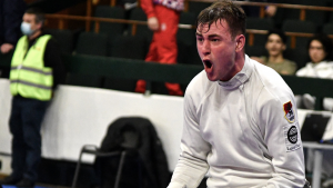 Keszthelyi Zsombor junior Európa-bajnok Forrás: hunfencing.hu