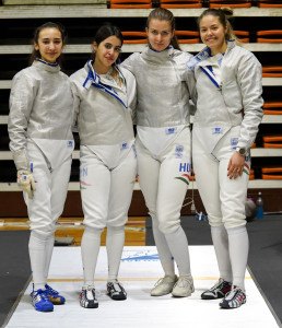 Az aranyérmes kardcsapat Fotó: Bizzi Team
