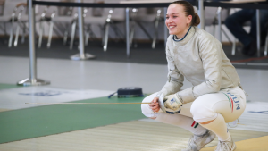 Battai Sugár Katinka bizakodó a junior-vb előtt Forrás: hunfencing.hu