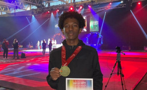 Salim Omar 19 évesen már kétszeres felnőtt Európa-bajnok Forrás: wtftaekwondo.hu 