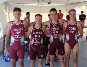 Negyedik lett a magyar mixváltó Montrealban Forrás: Magyar Triatlon Szövetség