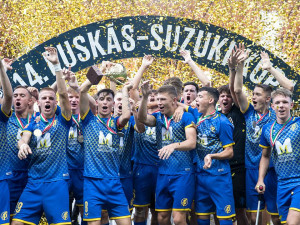 Tavaly a Puskás Akadémia ifjú labdarúgóinak nyakába került az aranyérem Fotó: Árvai Károly