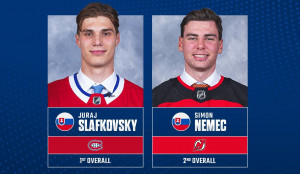 Az első kör harmadik helyénél korábban még nem választottak szlovák játékost az NHL-drafton, az idén kettőt is Forrás: NHL