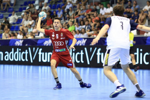Sztraka Dániel több mint négyszáz gólt szerzett az elmúlt évadban, majd az U20-as Eb-n is helyt állt Forrás: EHF