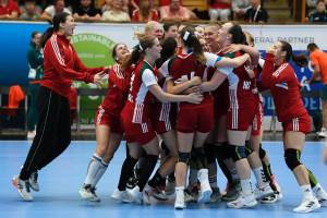 Így ünnepelt a magyar csapat a győztes döntő után Fotó: Szalmás Péter/Magyarock